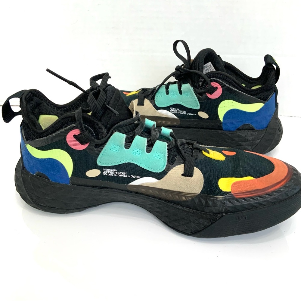 adidas Black Multicolor Athletic Shoes - Picture 6 of 10
